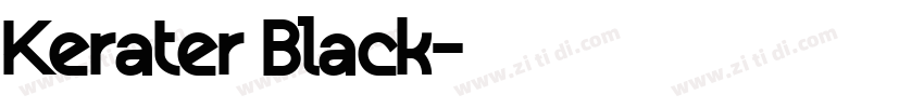 Kerater Black字体转换